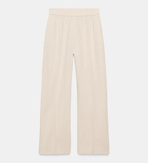 Textured Stripe Relaxed Barrel Pants